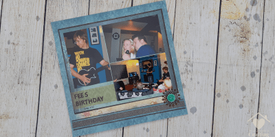 Gorjuss Birthday Karaoke Scrapbook Layout