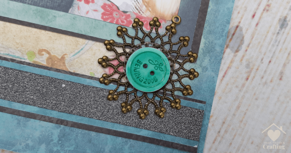 Gorjuss Birthday Karaoke Scrapbook Layout - Embellishment