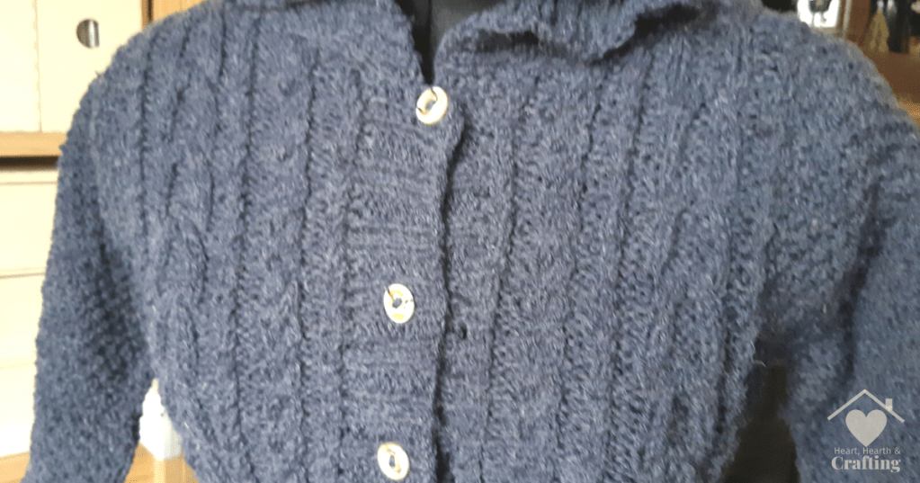 King Cole Little Teddy Coat Aran Knitting Project