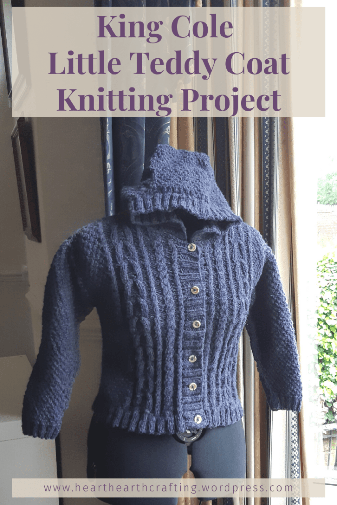 King Cole Little Teddy Coat Aran Knitting Project