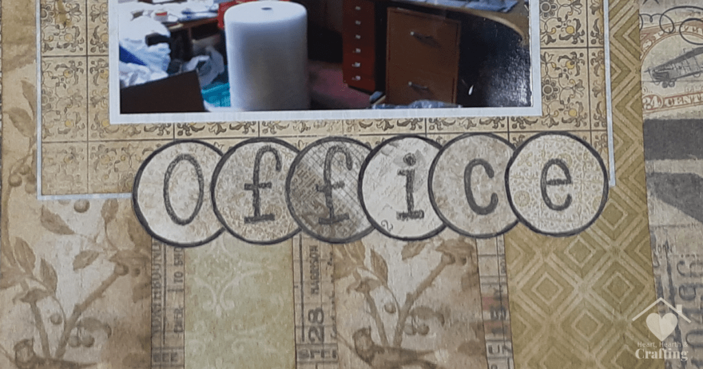 My Office Scrapbook Layout