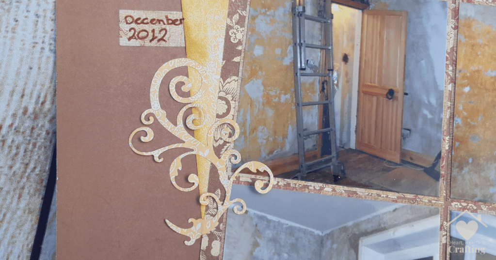 Plastering Scrapbook Layout with My Minds Eye