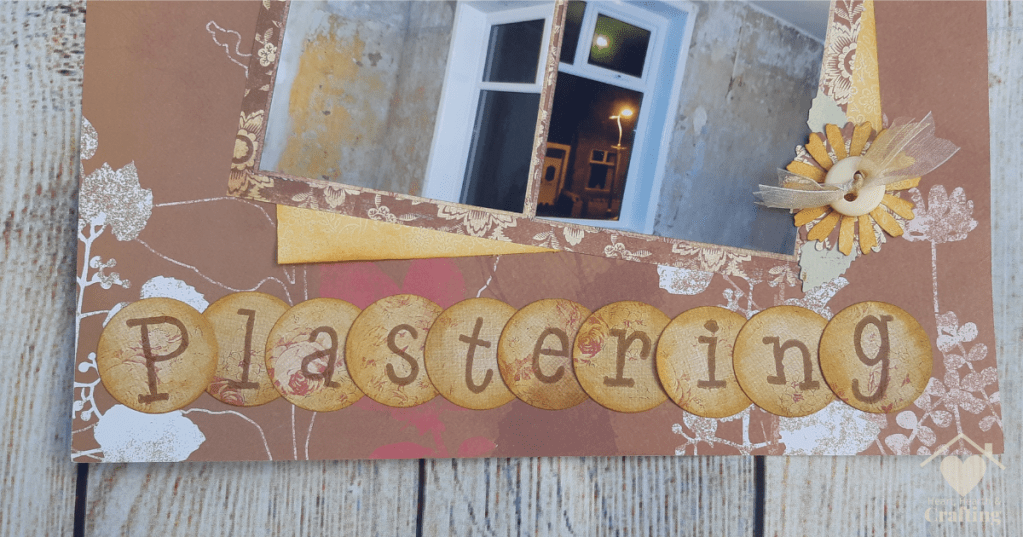 Plastering Scrapbook Layout with My Minds Eye
