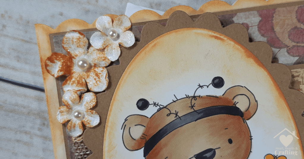Polkadoodles Bella Bear Bee Costume Handmade Card [Step by Step Card Making Tutorial]