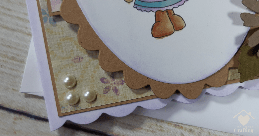 Polkadoodles Bella Bear in the Sun Handmade Card [Step by Step Card Making Tutorial]