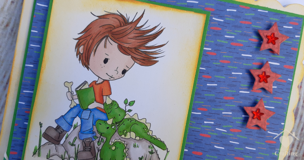 Polkadoodles Dino Mite Little Dude Card Making Project