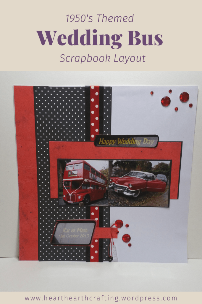 Wedding Bus Scrapbook Layout
