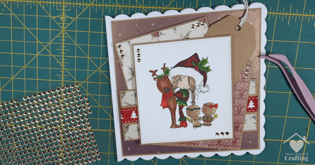 Polkadoodles Winnie North Pole Christmas Candy [Step by Step Card Making Tutorial]