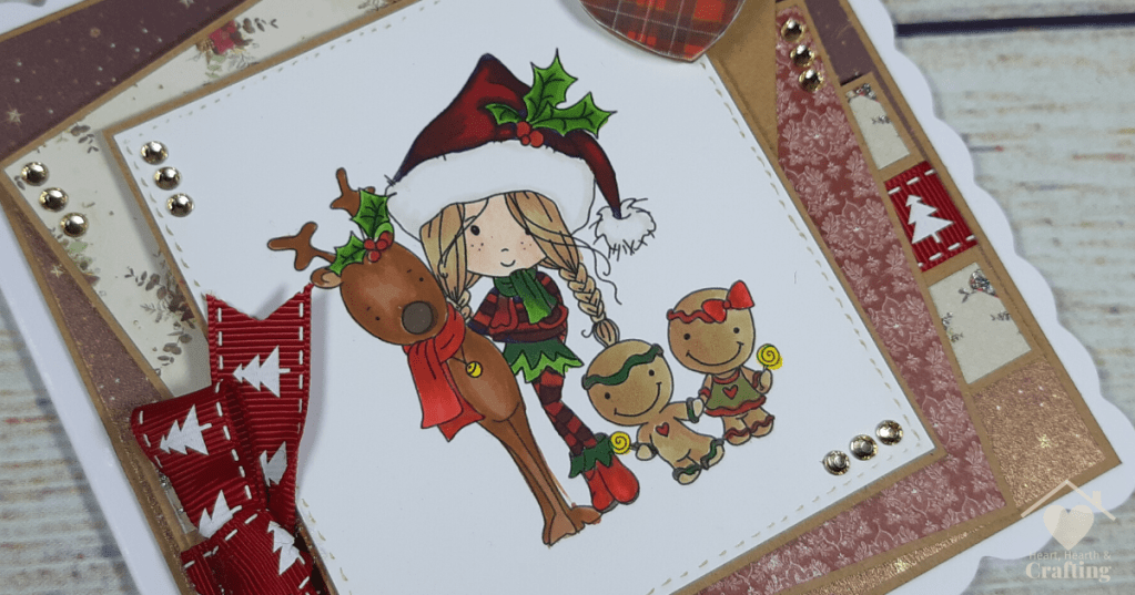 Polkadoodles Winnie North Pole Christmas Candy [Step by Step Card Making Tutorial]