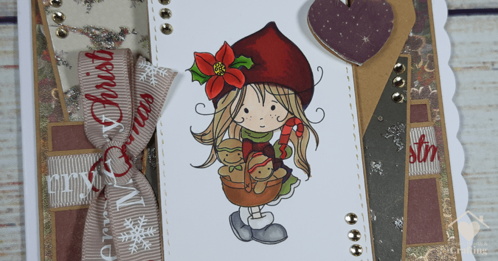 Polkadoodles Winnie North Pole Gingerbread Basket [Step by Step Card Making Tutorial]