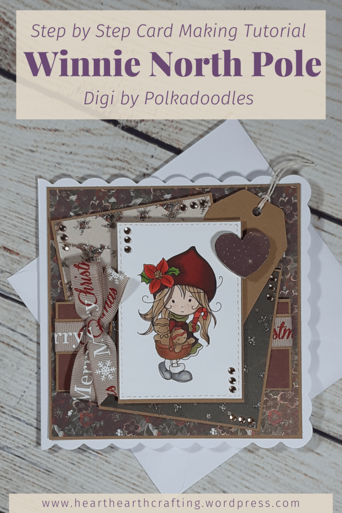 Polkadoodles Winnie North Pole Gingerbread Basket [Step by Step Card Making Tutorial]