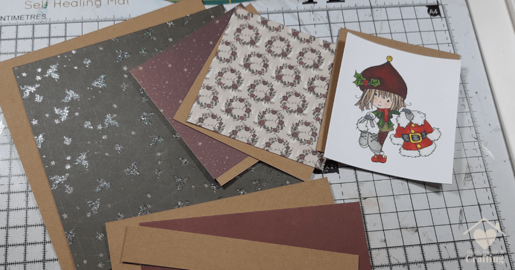 Polkadoodles Winnie North Pole Santa's Suit [Step by Step Card Making Tutorial]