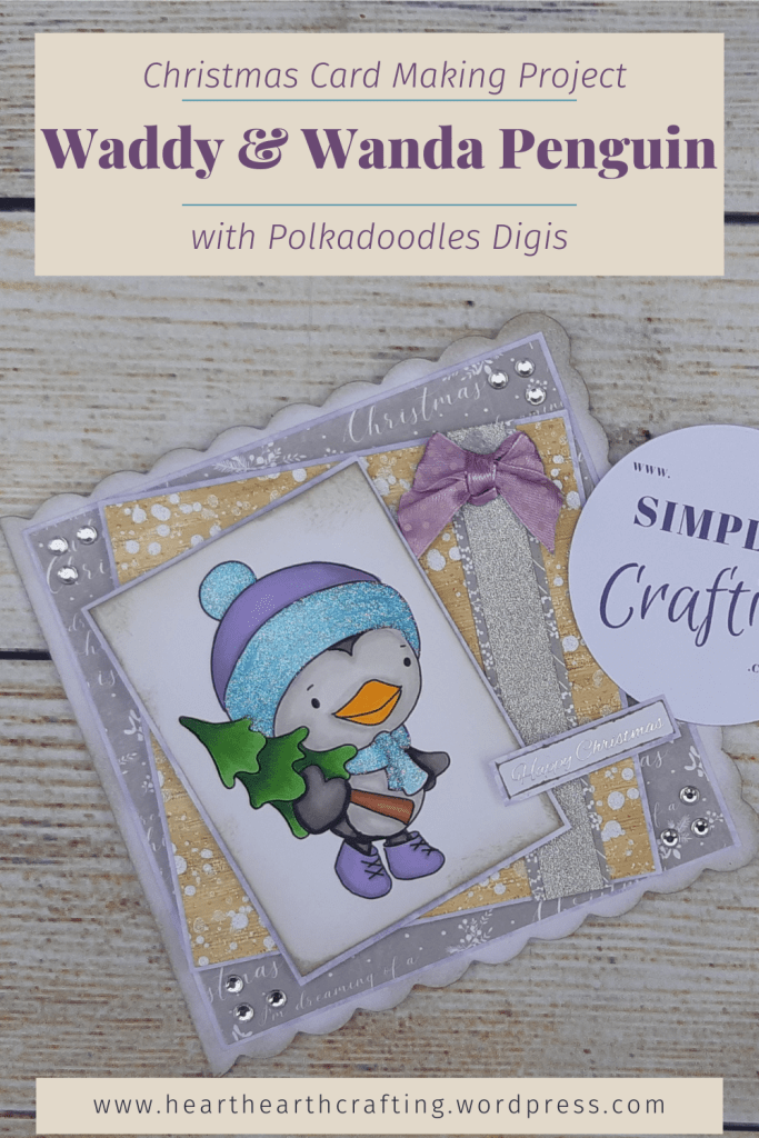 Polkadoodles Waddy & Wanda Penguin Christmas Tree [Card Making Tutorial]