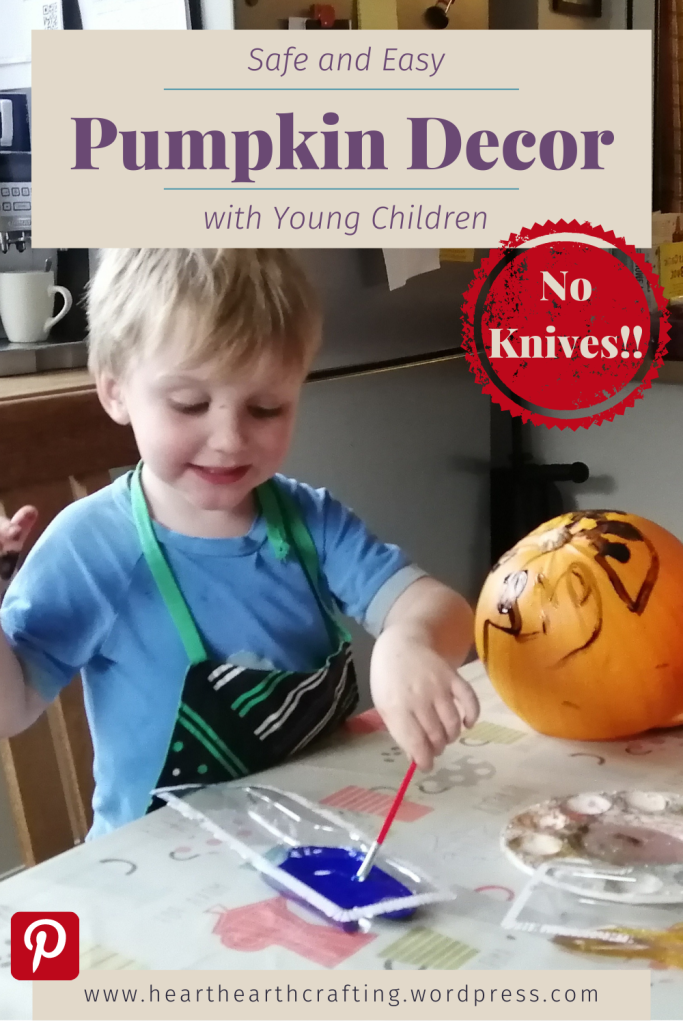 Pumpkin Decorating with Young Children
