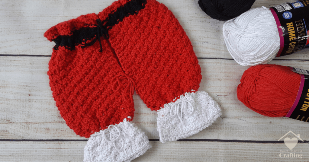 Santa's Britches!! [Free Dishcloth Knitting Pattern]