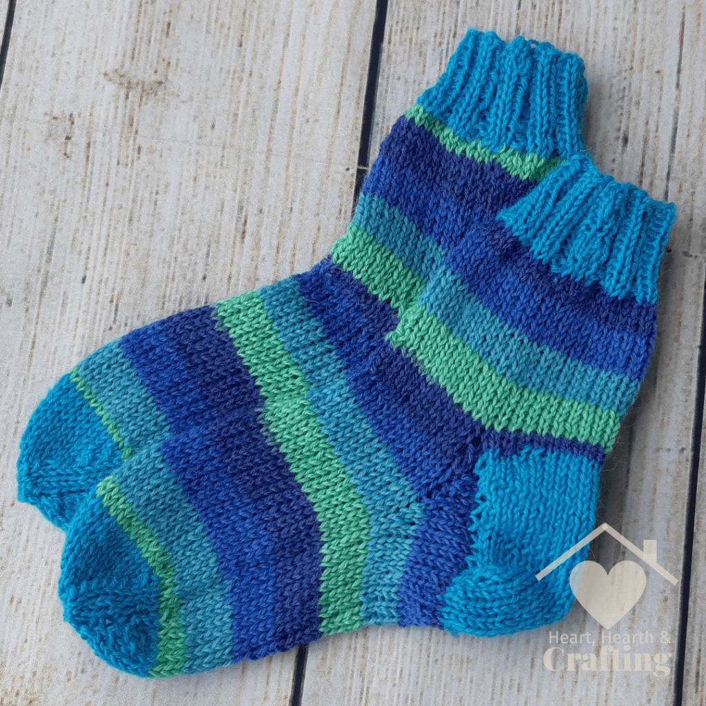 Blue Lagoon Children's Socks  - Free Knitting Pattern