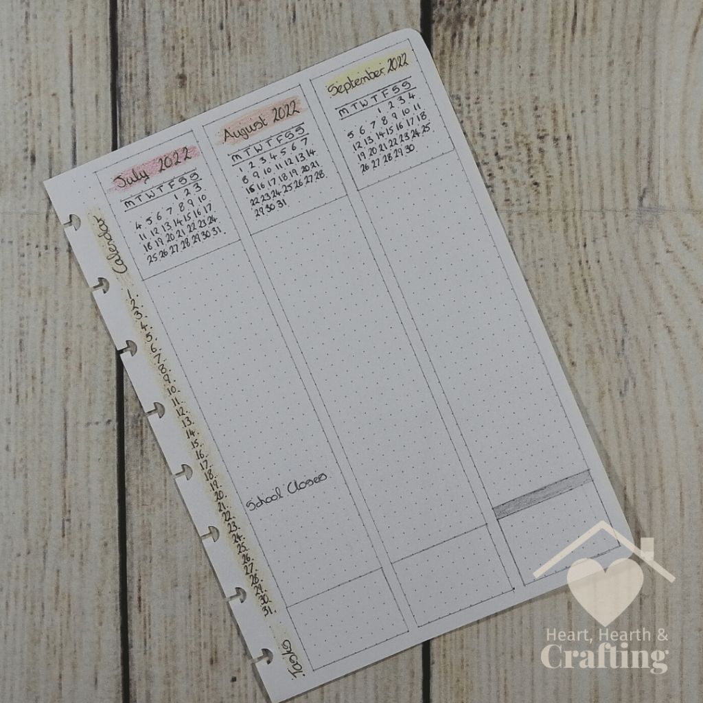 Minimalist Bullet Journal Future Log