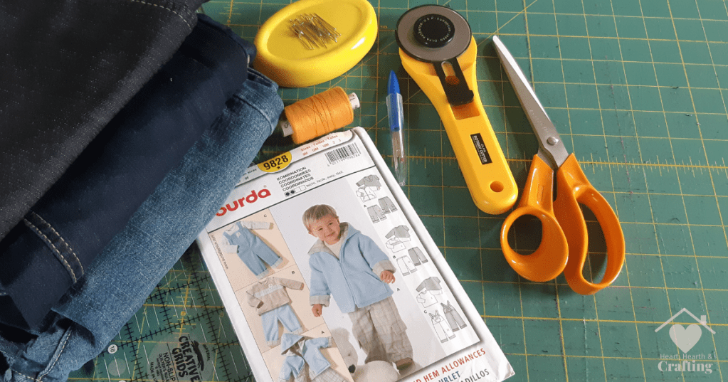 Sewing Grow with Me Pants with Burda 9828