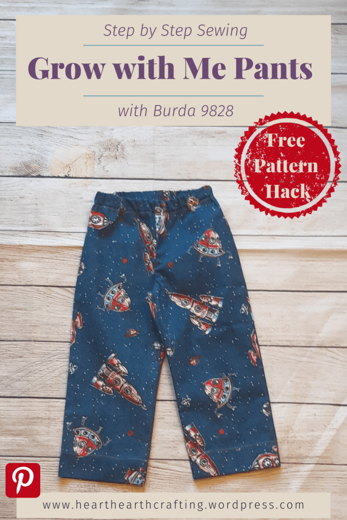 How to Sew Simple Denim Pants with Burda 9828