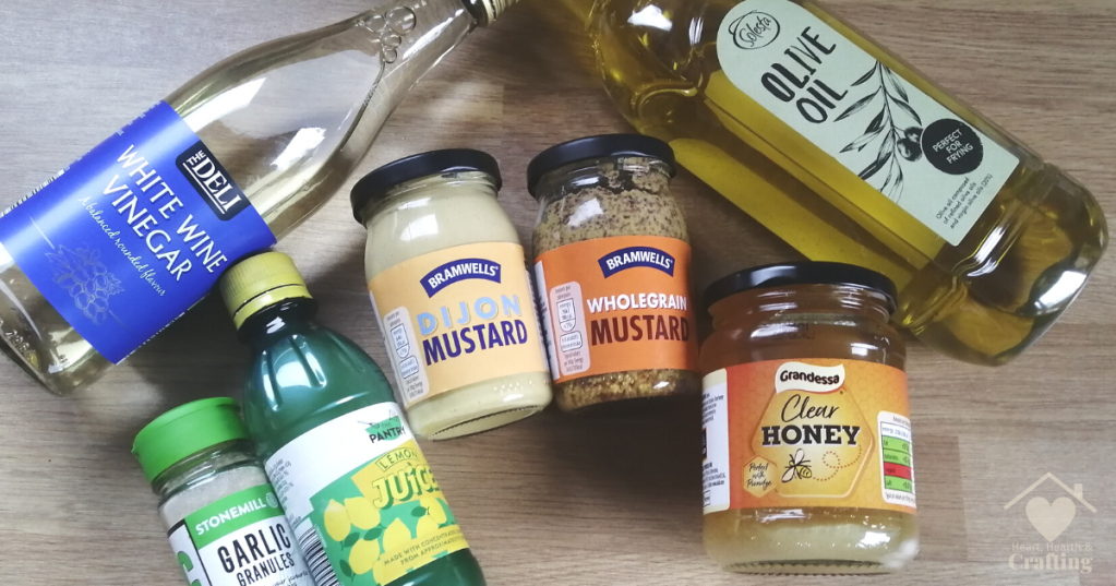 Honey and Mustard Salad Dressing Ingredients