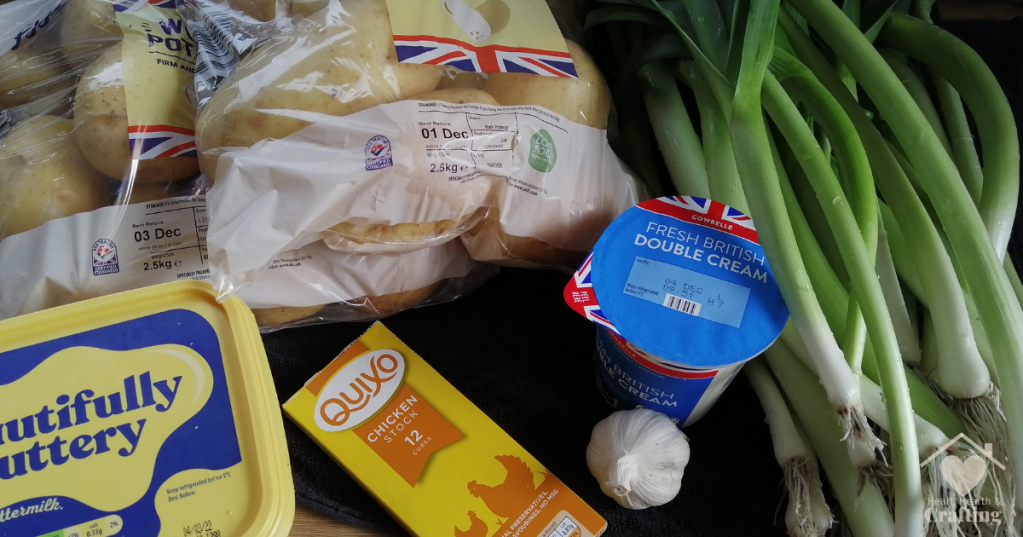 Leek and Potato Soup -  Ingredients