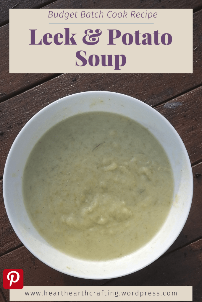 Leek and Potato Soup Recipe - Pinterest Pin