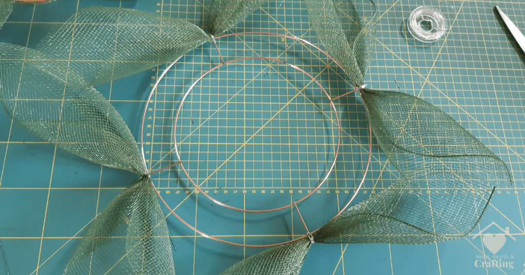 How to Make a DIY Poinsettia Christmas Wreath with Deco Mesh