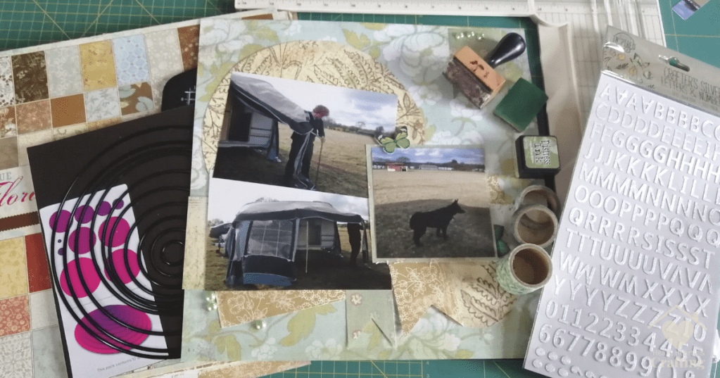 Royal Umpire Scrapbook Layout with My Minds Eye - Materials