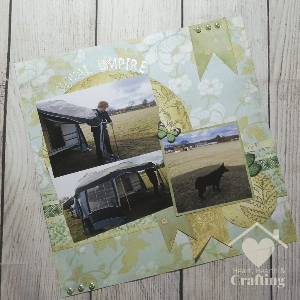 Royal Umpire Scrapbook Layout with My Minds Eye