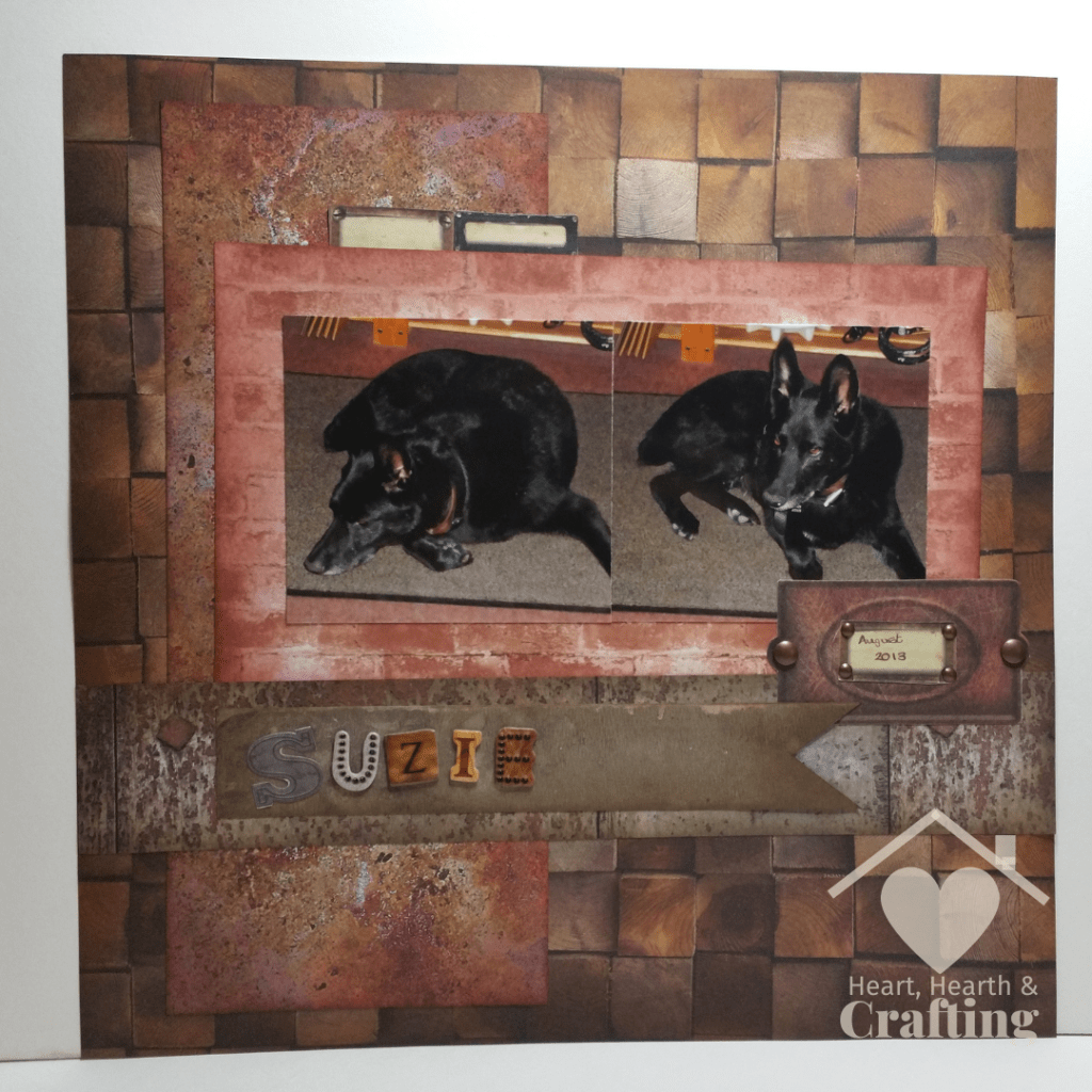 Suzie Scrapbook Layout with Mr Smith's Workshop