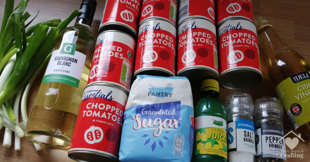 Tomato and Leek Soup Ingredients