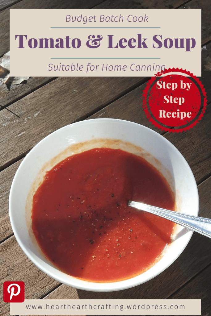 Tomato and Leek Soup - Pinterest