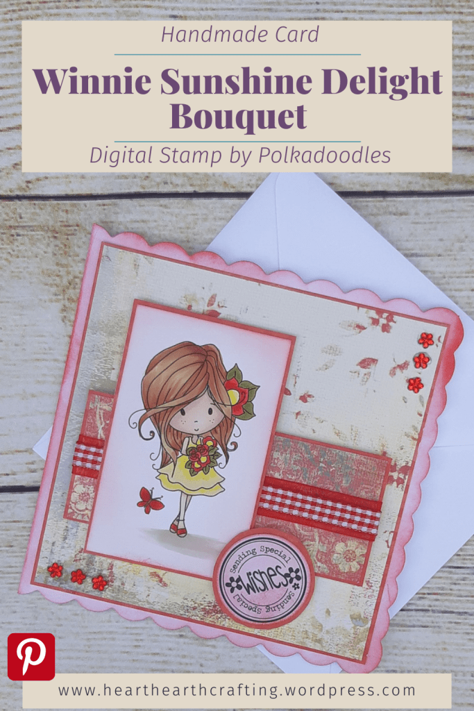 Winnie Sunshine Delight Bouquet Handmade Card - Pinterest Pin