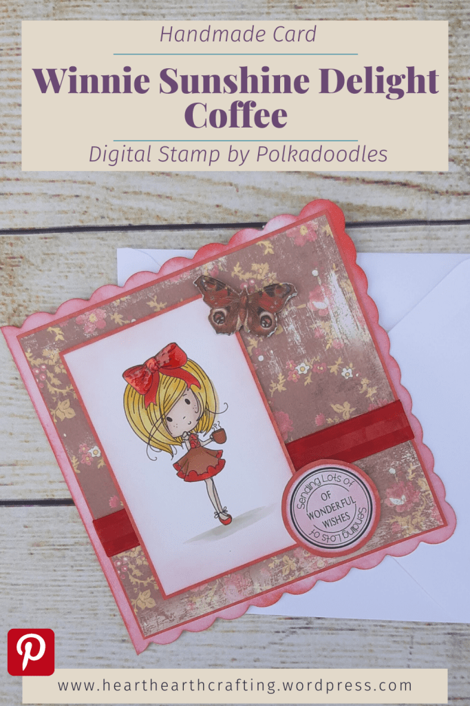 Winnie Sunshine Delight Coffee Handmade Card - Pinterest Pin