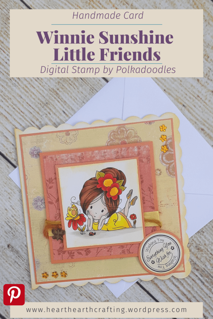 Winnie Sunshine Delight Little Friends Handmade Card - Pinterest Pin