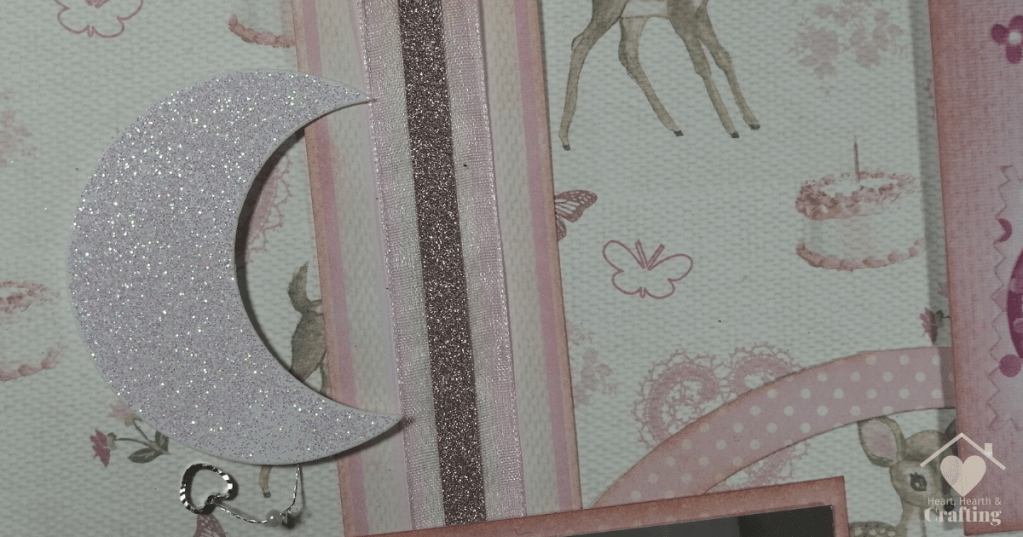 Baby Girl Scrapbook Layout with First Edition - Ribbon