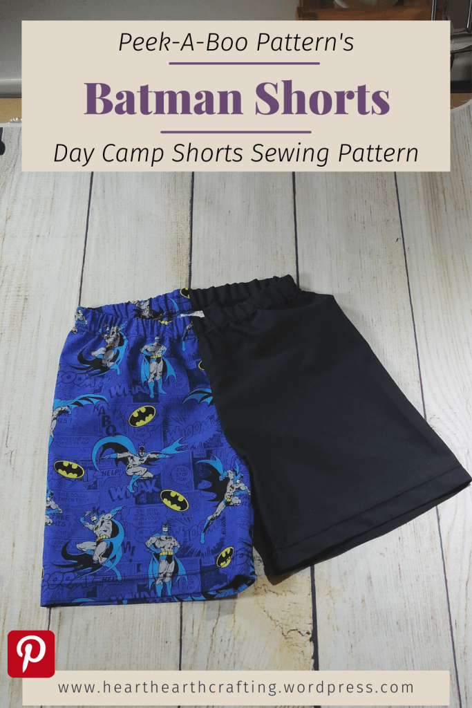 Peek-A-Boo Pattern's Day Camp Shorts Sewing Project - Pinterest Pin