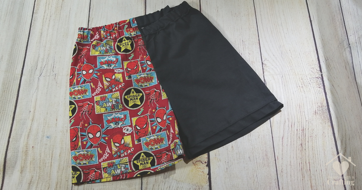 Learn How to Sew Cheap Kids Spiderman Shorts [Free Sewing Pattern]