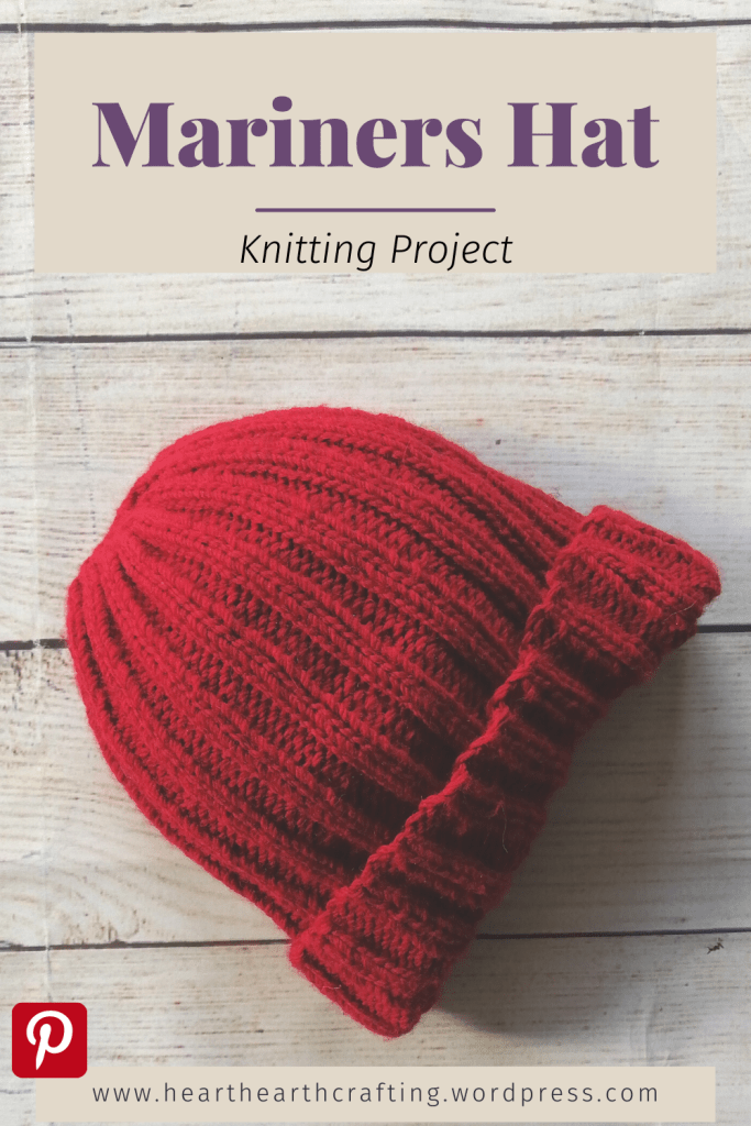 Mariners Hat Knitting Project - Pinterest Pin