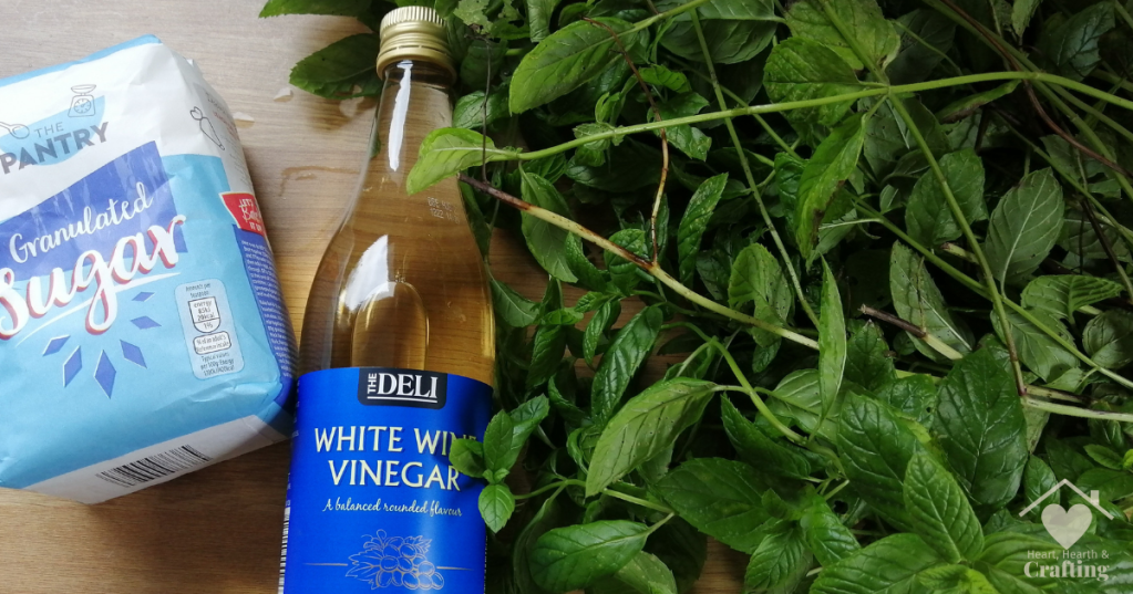 Traditional English Mint Sauce Recipe Ingredients