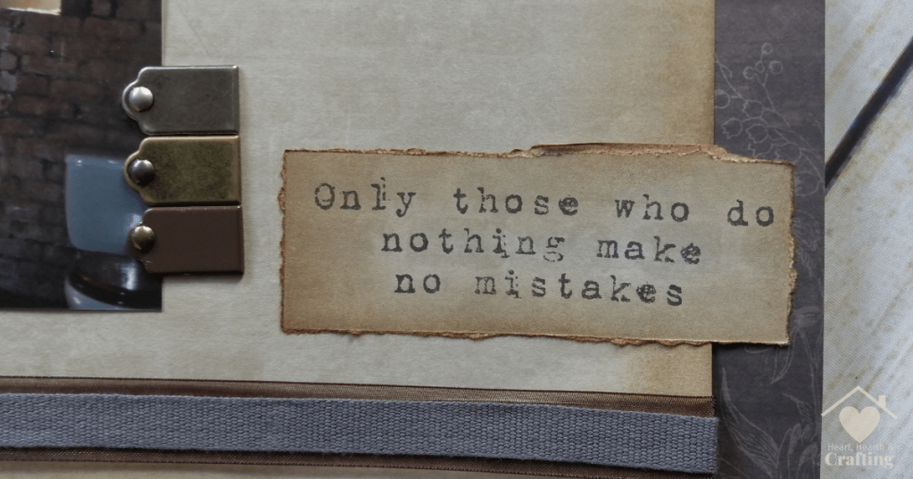 Renovate Scrapbook Layout with DCWV Timeless Texture - Quote