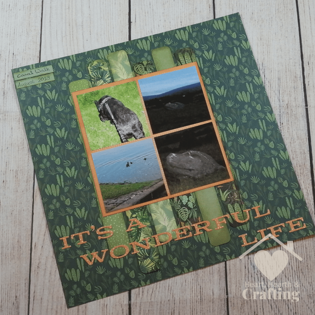 Wonderful Life Scrapbook Layout with Craft Sensations