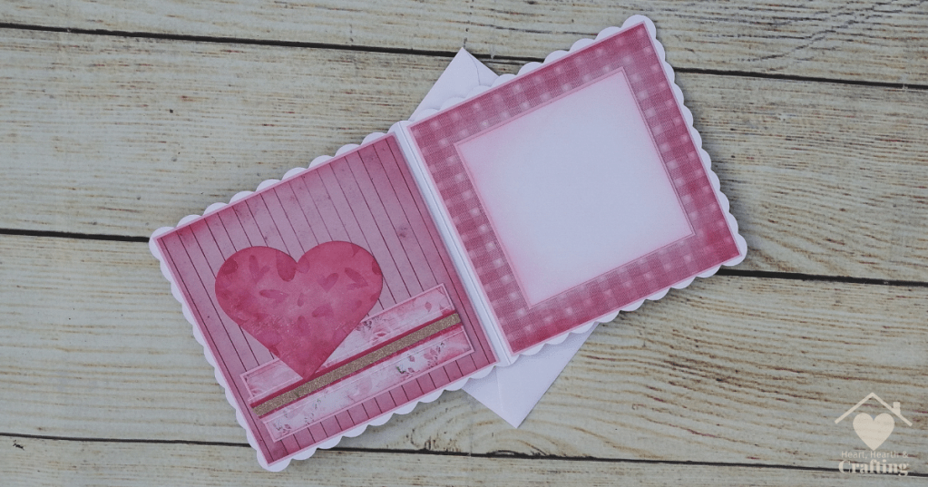 Polkadoodles Bella Bear with Heart Gift Handmade Greetings Card