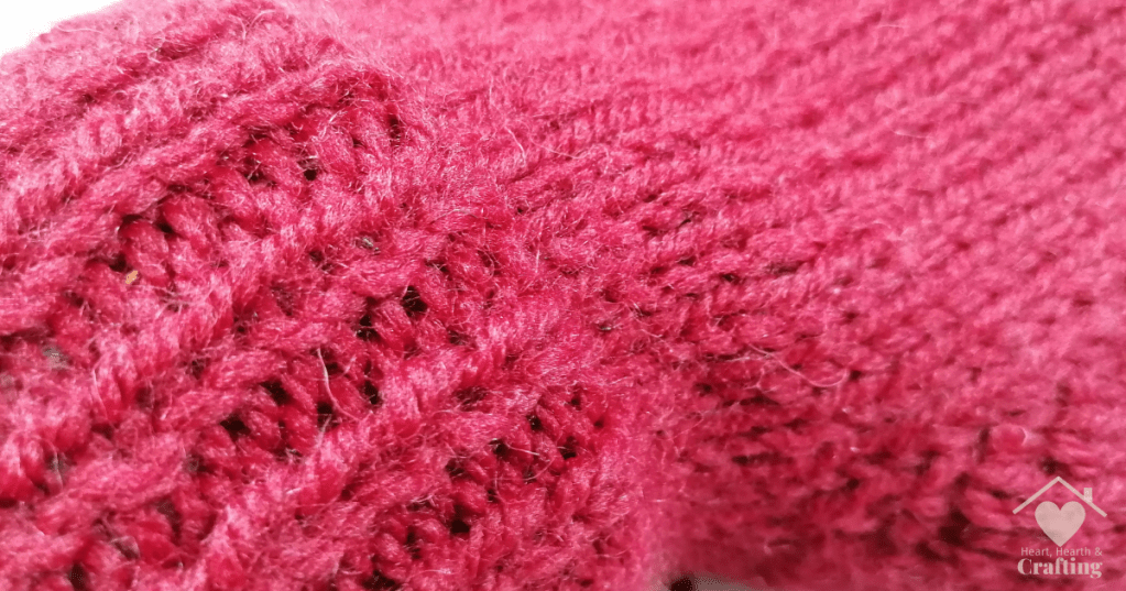 Fingerless Gloves Aran Knitting Project