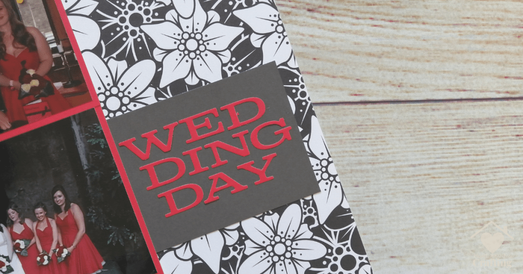 Wedding Day Scrapbook Layout with Craft Creations Papers