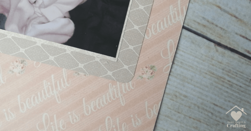 Baby Girl Scrapbook Layout with Floral Muse