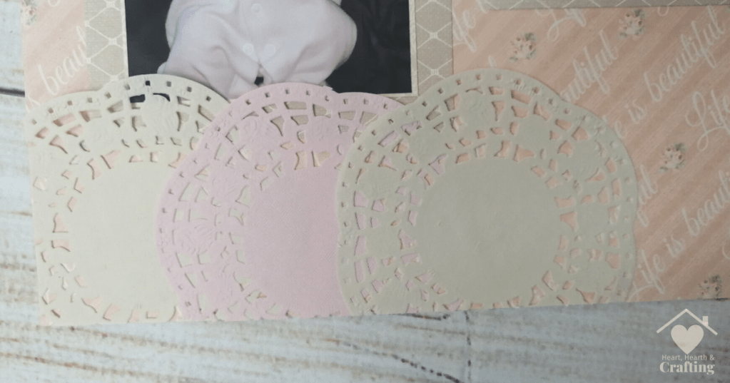 Baby Girl Scrapbook Layout with Floral Muse