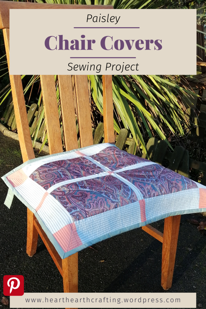 Paisley Chair Covers Sewing Project with Free Pattern