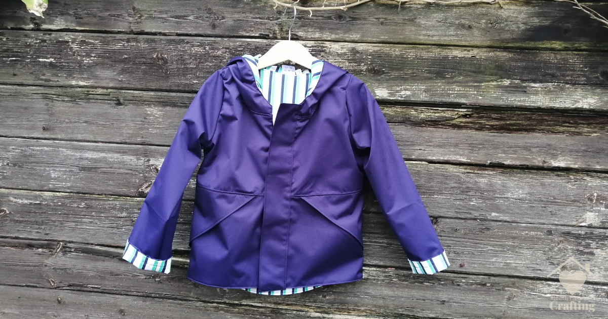 Stitch Upon a Time’s Gnome Jacket in Navy Waterproof Sewing Project