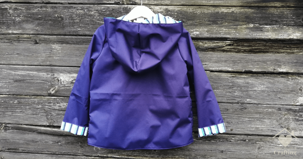 Stitch Upon a Time's Gnome Jacket in Navy Waterproof Sewing Project